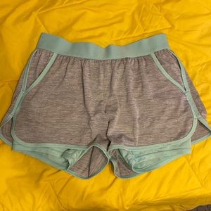 avia athletic shorts with inner compression shorts